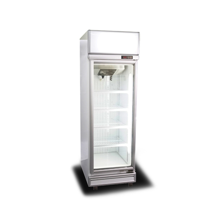 Refrigerador de exhibición de puerta de vidrio colorbond de 1 puerta