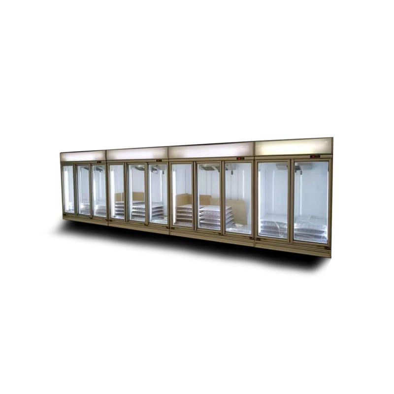 Refrigerador de exhibición de puerta de vidrio colorbond de 2 puertas