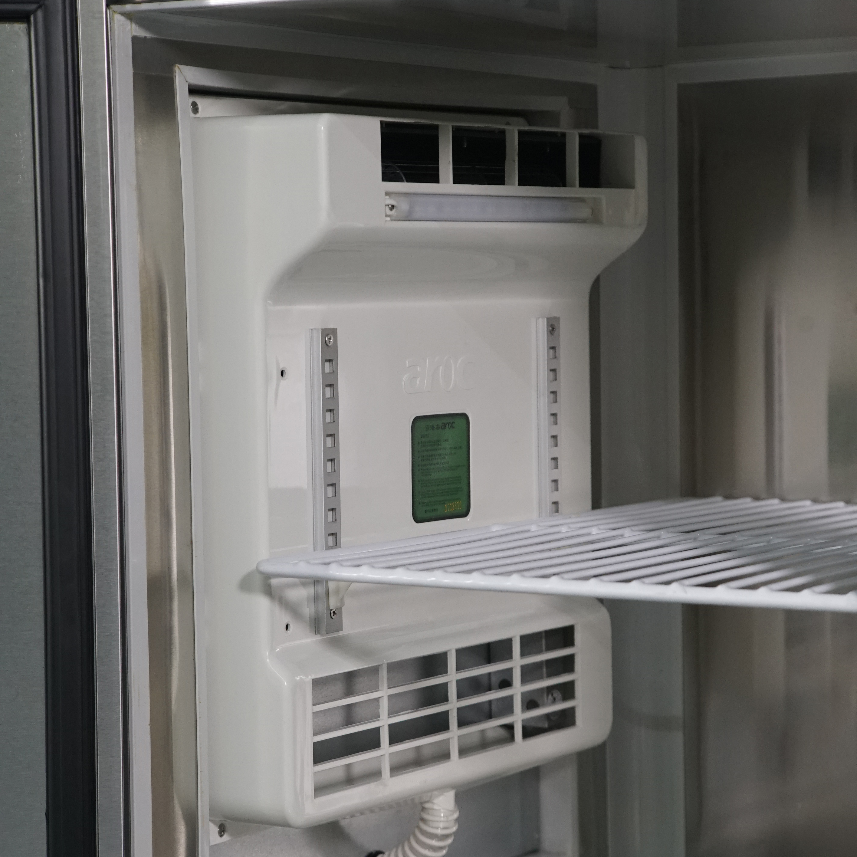 Refrigerador de mostrador de acero inoxidable de 3 puertas